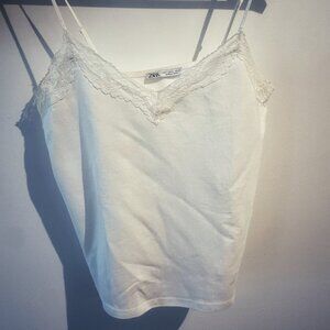 White Strapless Blouse